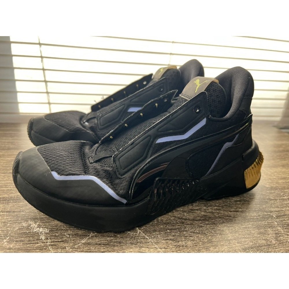 PUMA Provoke Xt (Women’s Size 8) Athletic Trainer Sneaker Shoes Black Gold